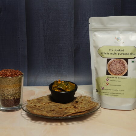 Pre soaked multipurpose millet flour