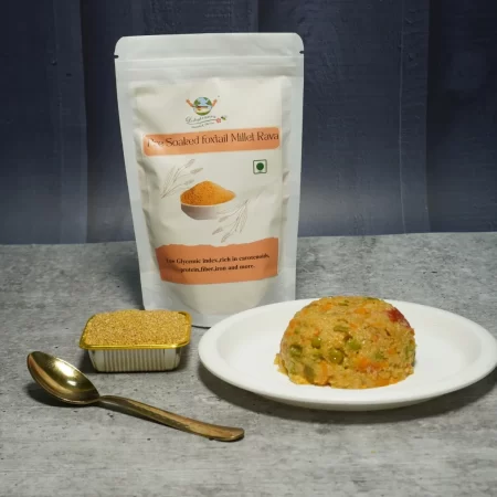 pre soaked foxtail millet rava