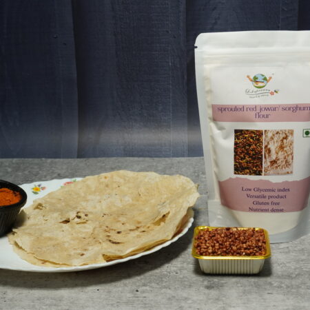 Sprouted red sorghum flour