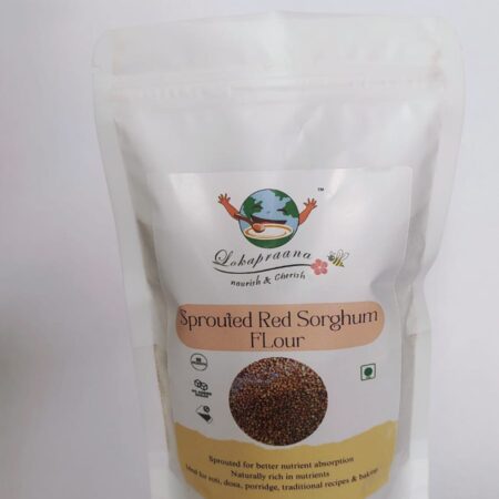 Sprouted red sorghum flour